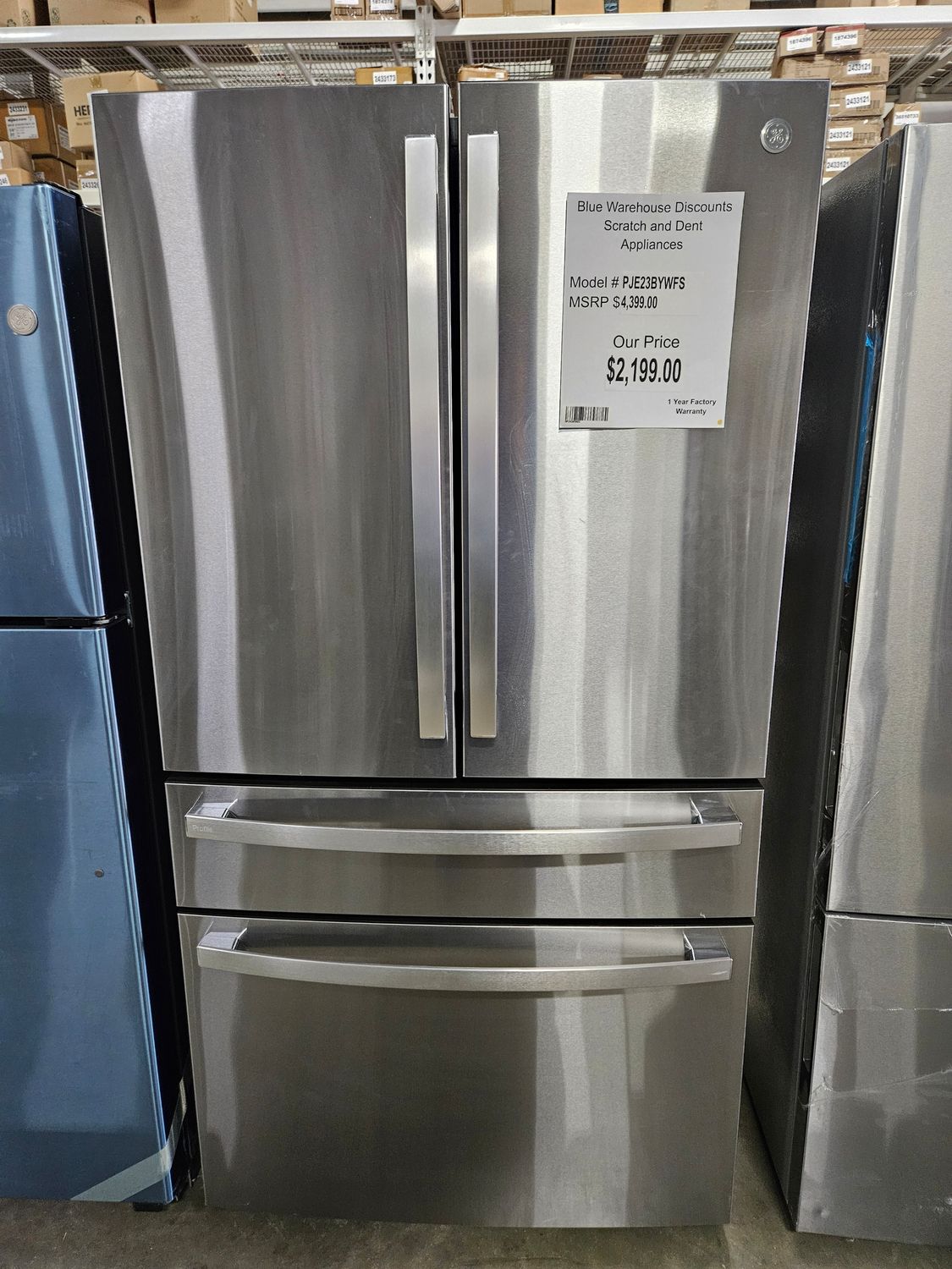 Scratch &amp; Dent GE Refrigerator PJE23BYWFS