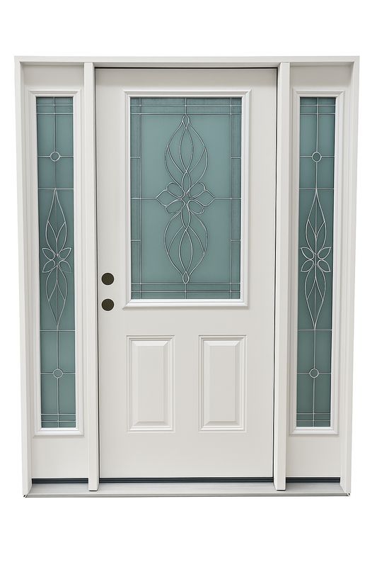 22x36 Deco Patina Sidelite Prehung Door RH 36“