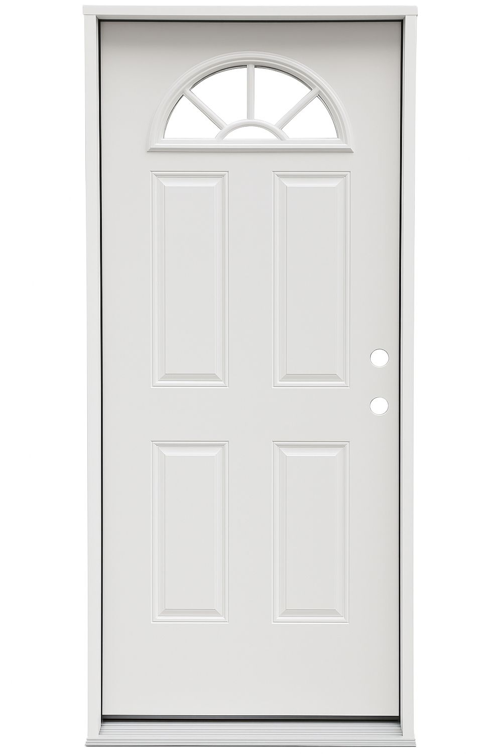 Exterior Fanlite Prehung Door RH 36“