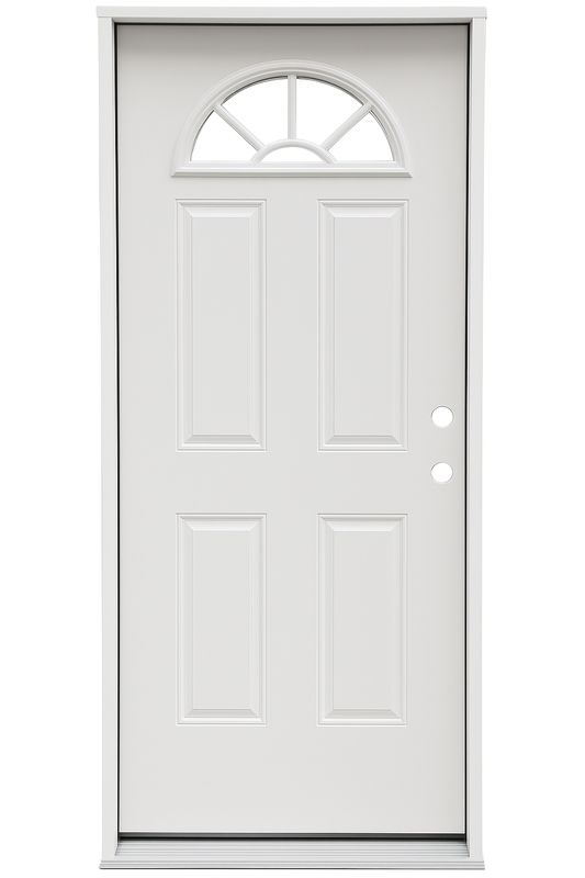 Exterior Fanlite Prehung Door RH 36“