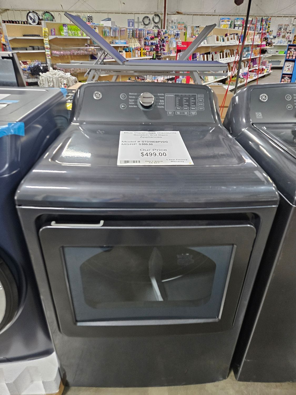 Scratch &amp; Dent GE Dryer GTD58EBPVDG