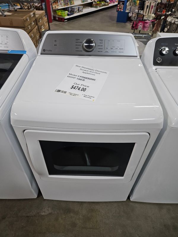 Scratch &amp; Dent GE Dryer PTD60EBSRWS