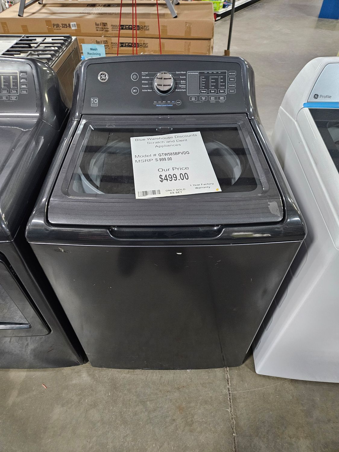 Scratch &amp; Dent GE Washer GTW585BPVDG