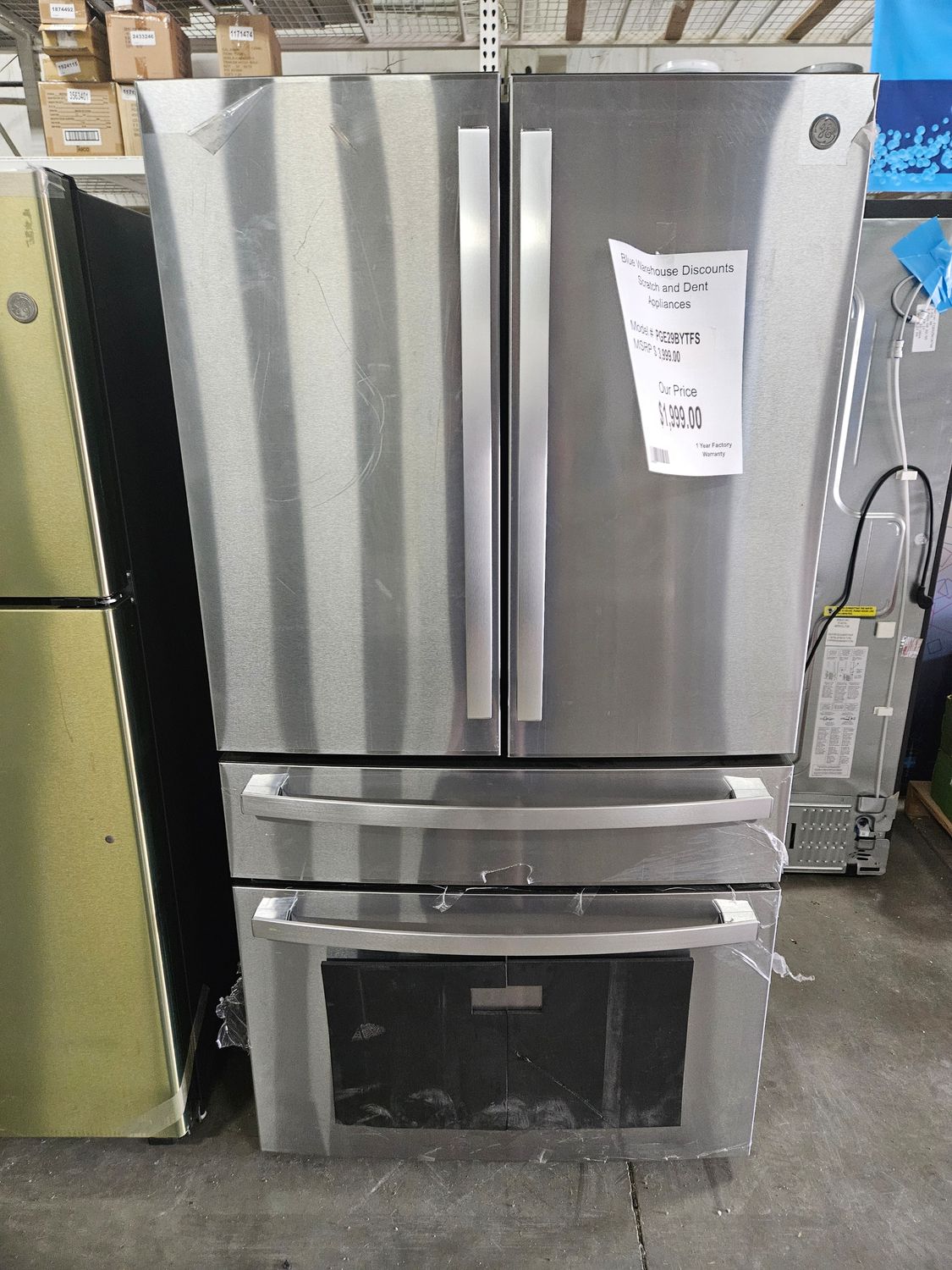 Scratch &amp; Dent PGE29BYTFS GE Profile 28.7 Cu. Ft. French-Door Refrigerator