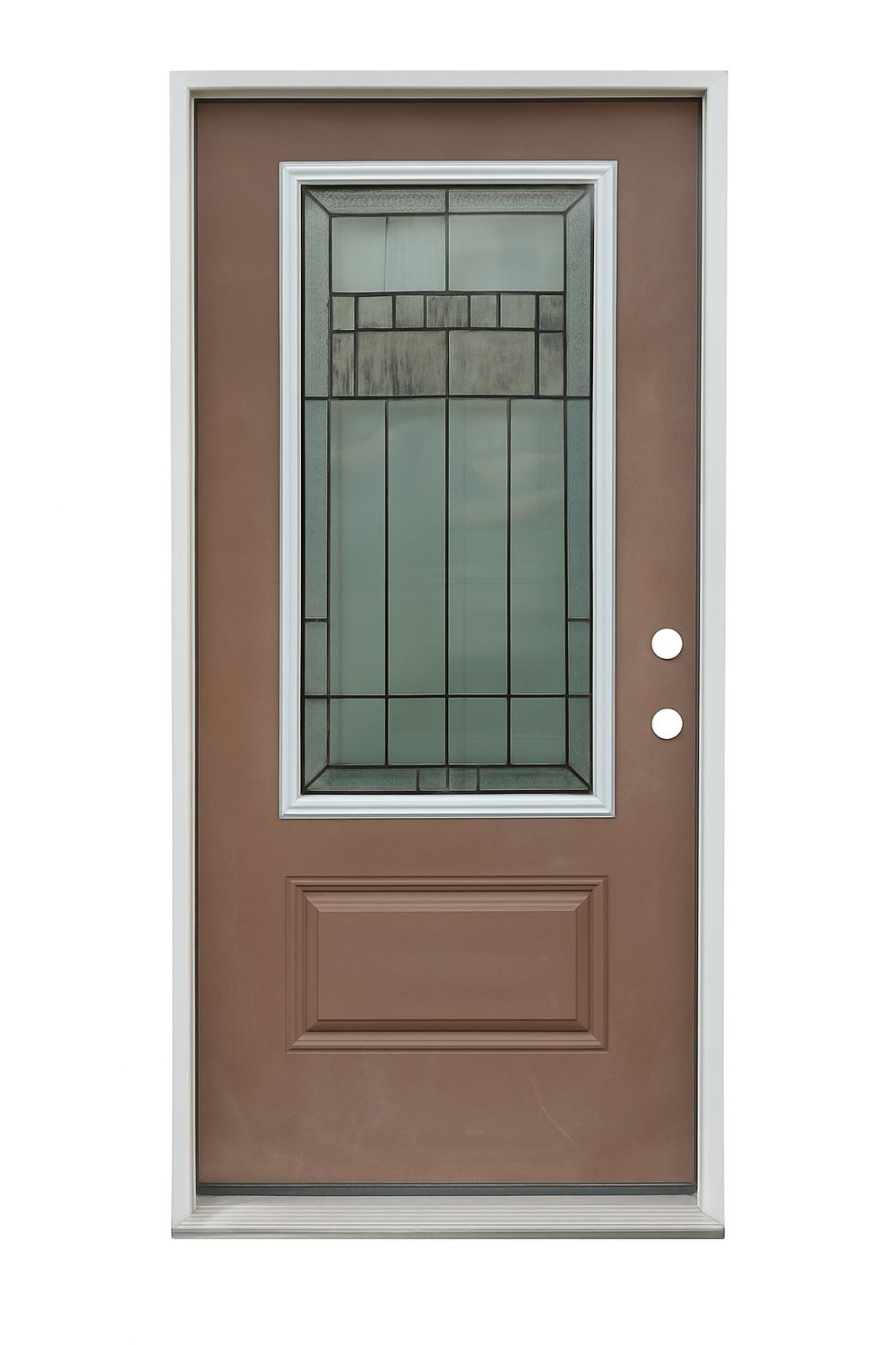 Exterior 22x48 Decorative Patina Prehung Door LH 36“