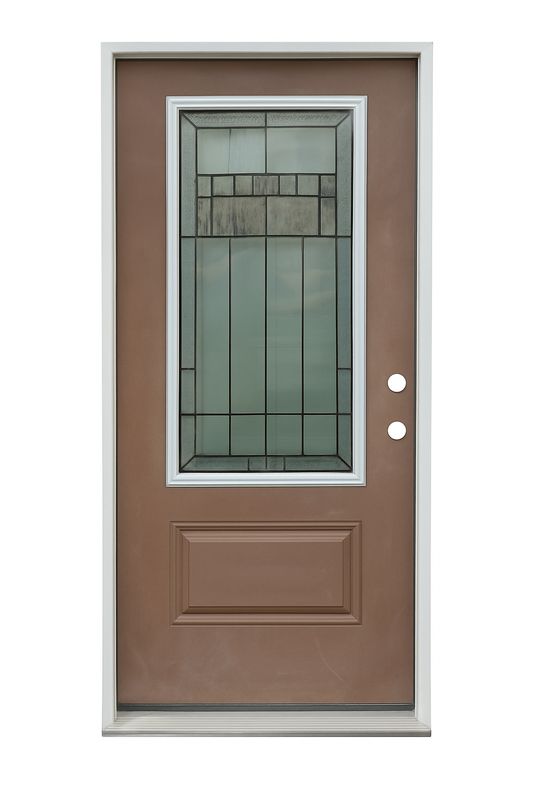 Exterior 22x48 Decorative Patina Prehung Door LH 36“