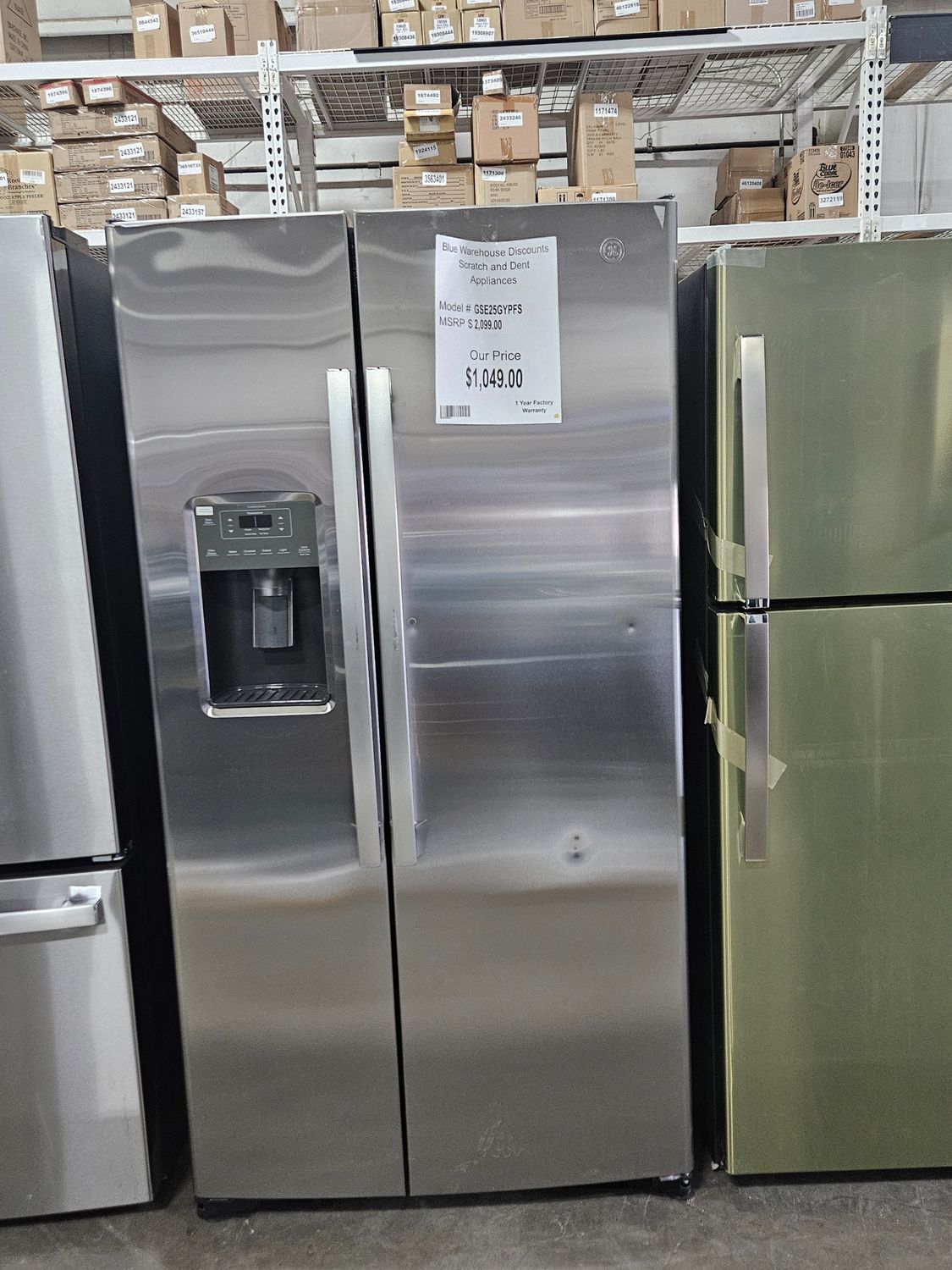 Scratch &amp; Dent GE Refrigerator GSE25GYPFS