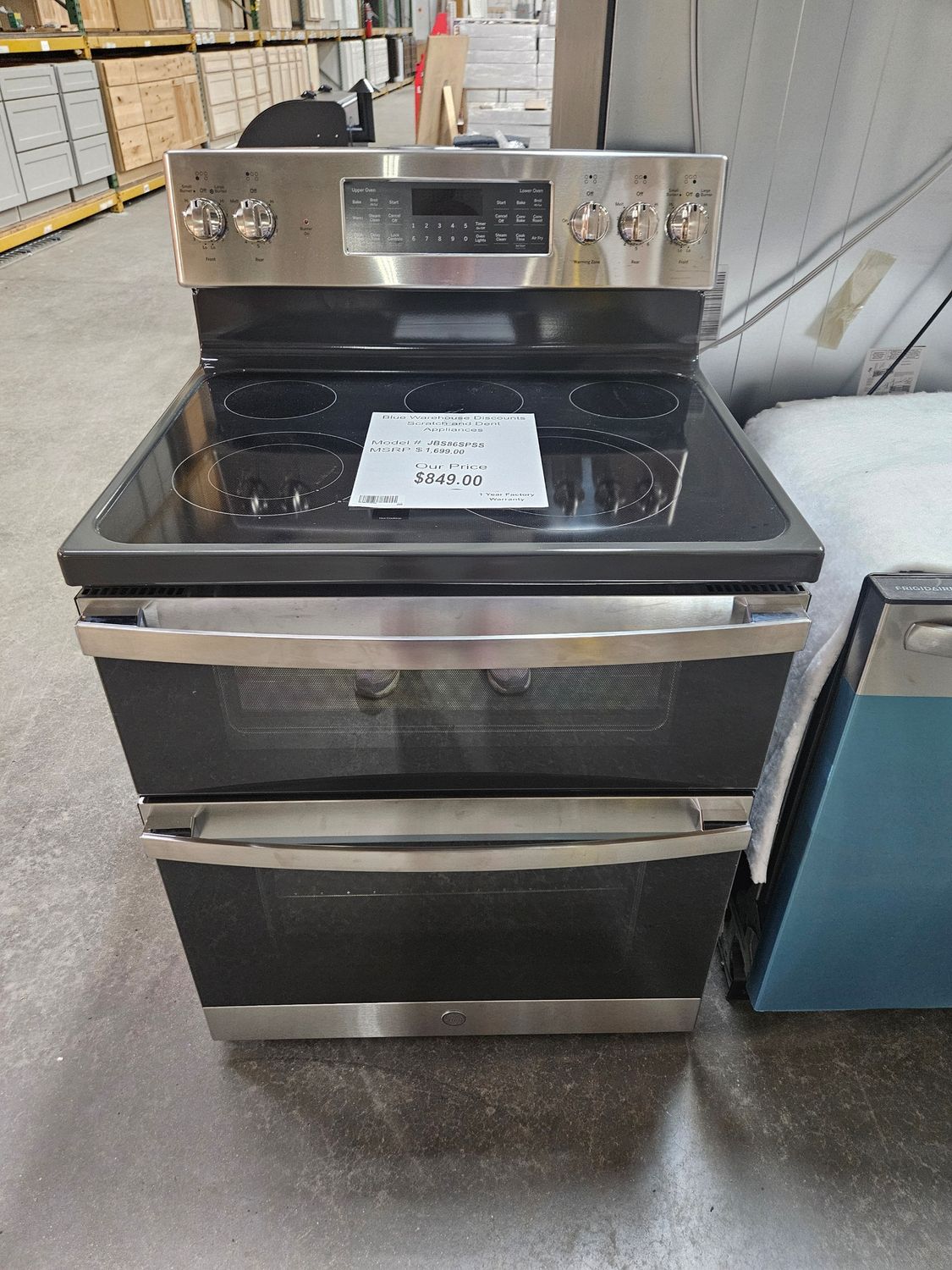 Scratch &amp; Dent GE Double Oven Range JBS86SPSS