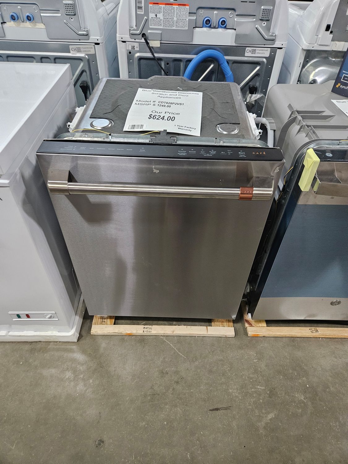 Scratch &amp; Dent GE Cafe Dishwasher CDT828P2VS1