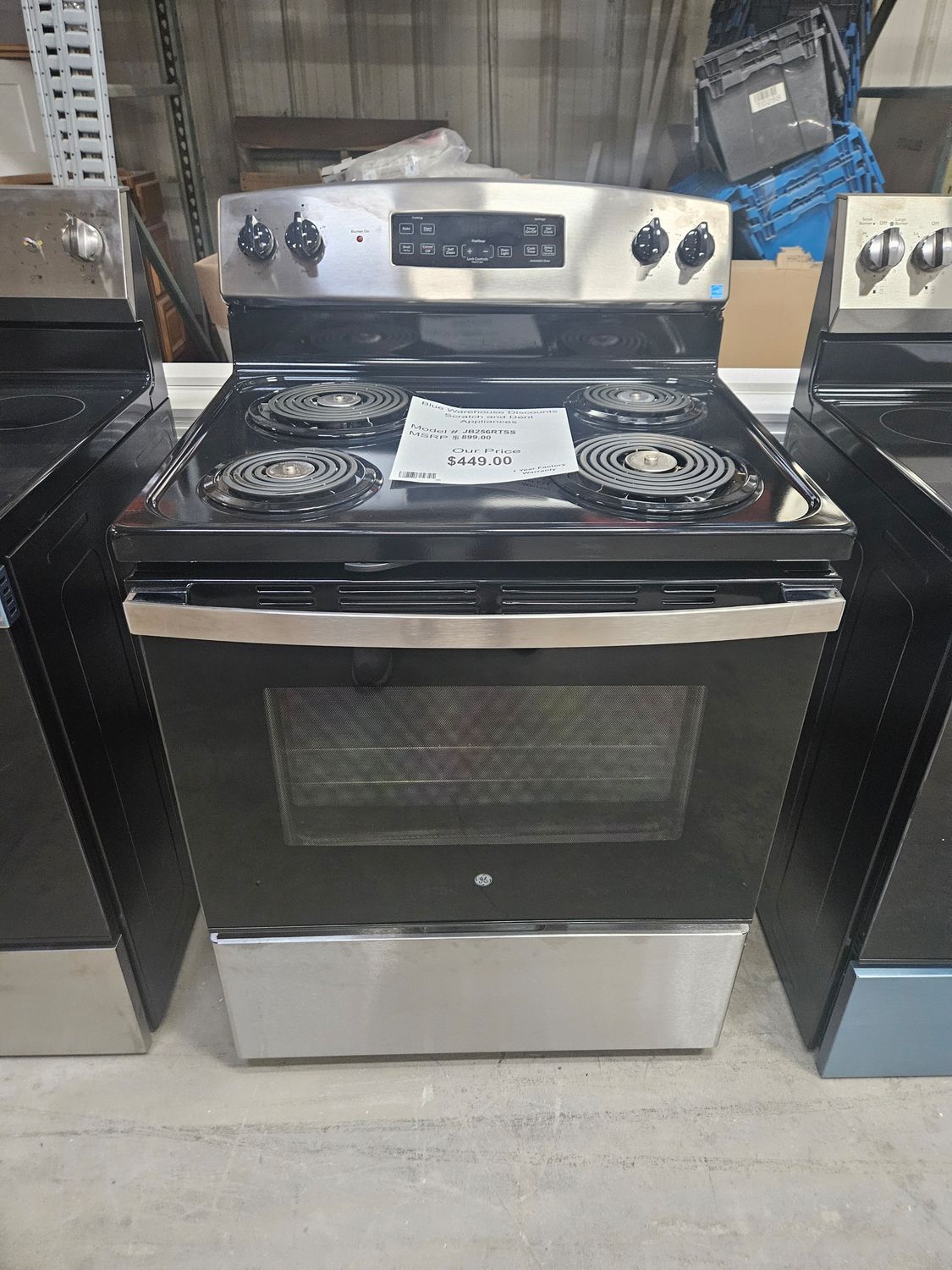 Scratch &amp; Dent GE Electric Range JB256RTSS