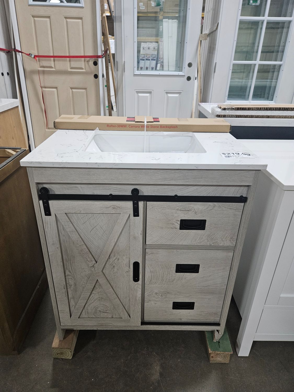 Jillian 30&quot; Vanity W/Top B   R,L,F