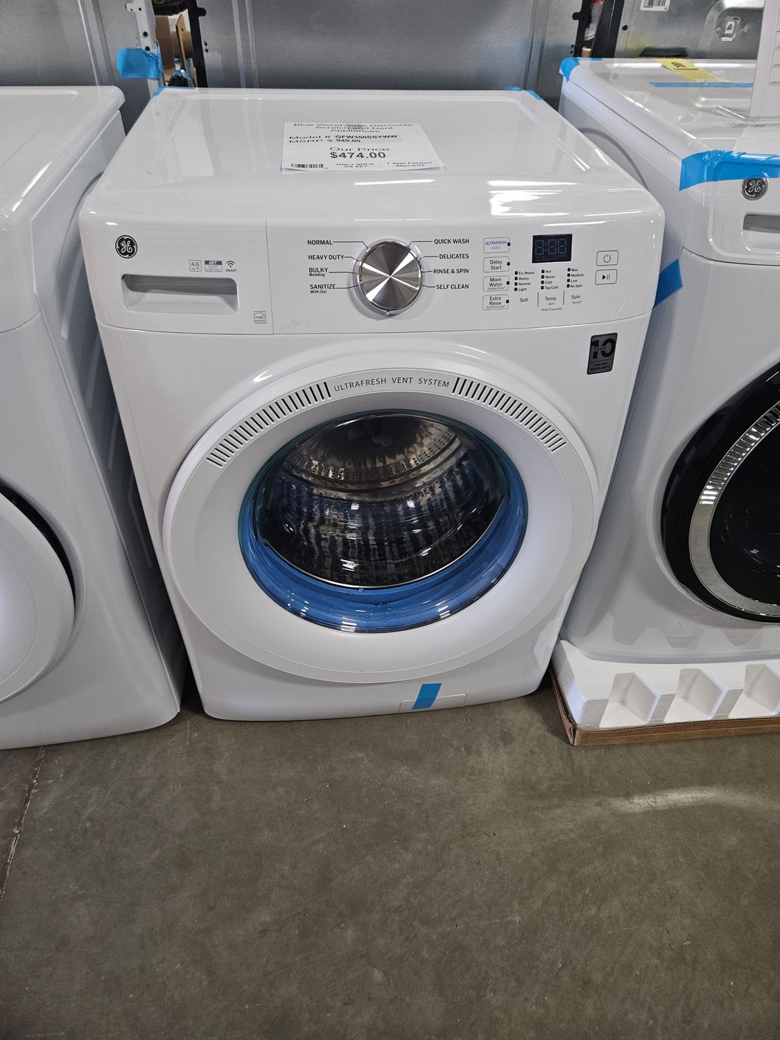 Scratch &amp; Dent GE Frontload Washing Machine GFW350SSYWW