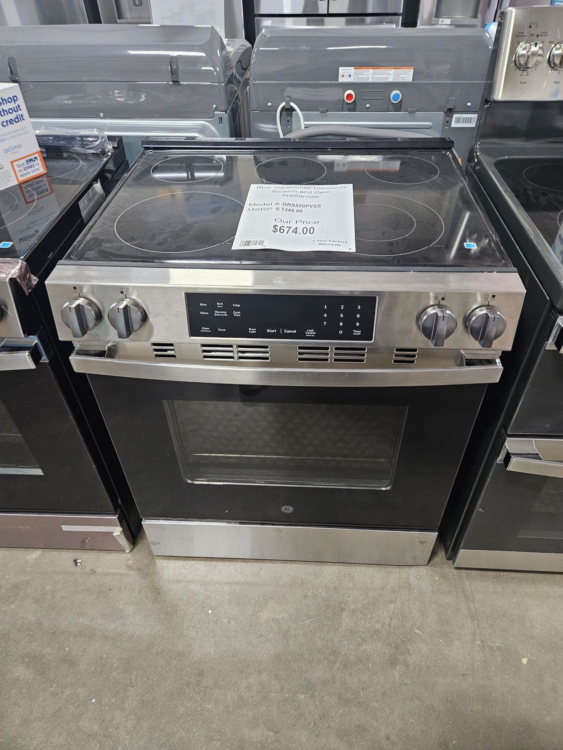 Scratch &amp; Dent GE Electric Range GRS500PVSS