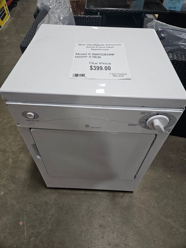 Scratch &amp; Dent GE Electric Dryer 120V DSKP333ECWW