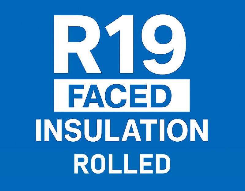 R19 Rolled Faced Insulation 15-16&quot; Wide