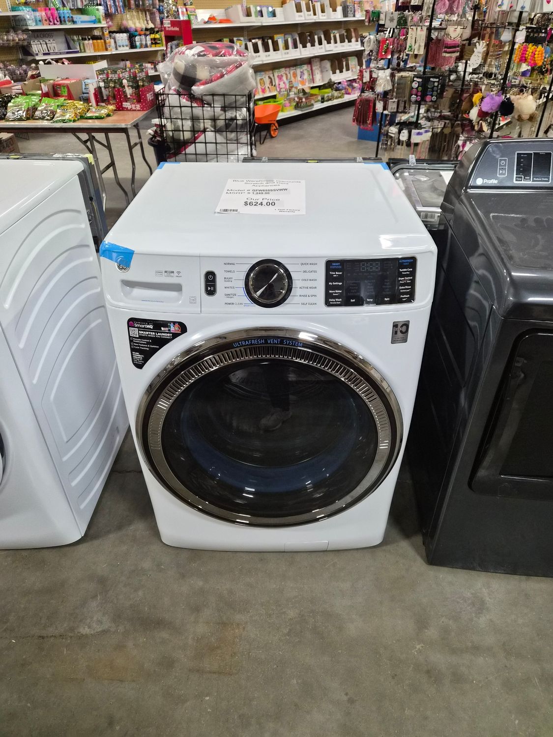 Scratch &amp; Dent GE Frontload Washing Machine GFW655SSVWW