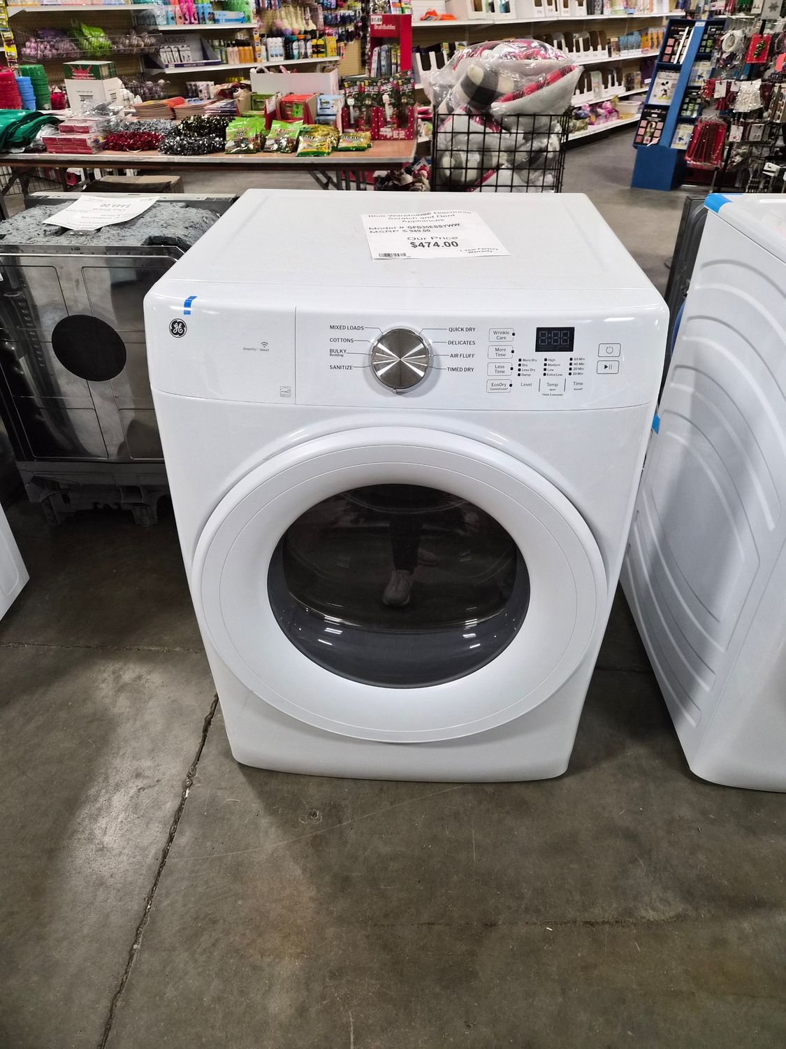 Scratch &amp; Dent GE Electric Dryer GFD35ESSYWW