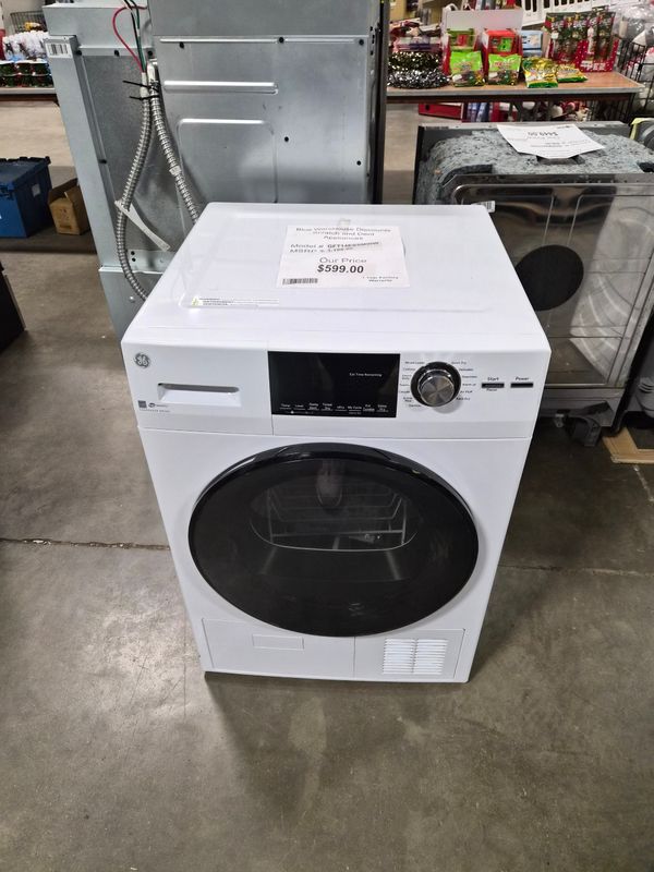 Scratch &amp; Dent GE Ventless Electric Dryer GFT14ESSMWW