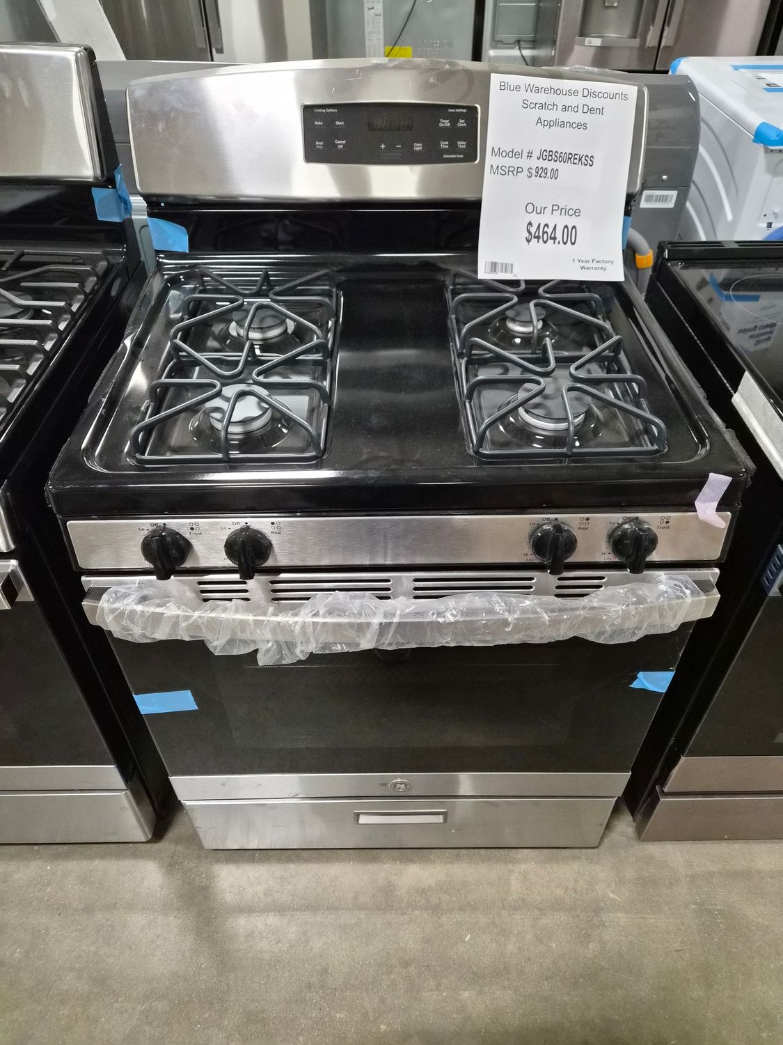 Scratch &amp; Dent GE Gas Range JGBS60REKSS