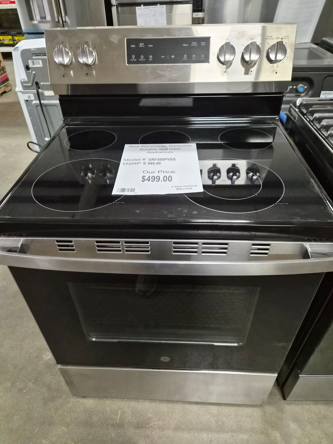 Scratch &amp; Dent GE Electric Range GRF500PVSS