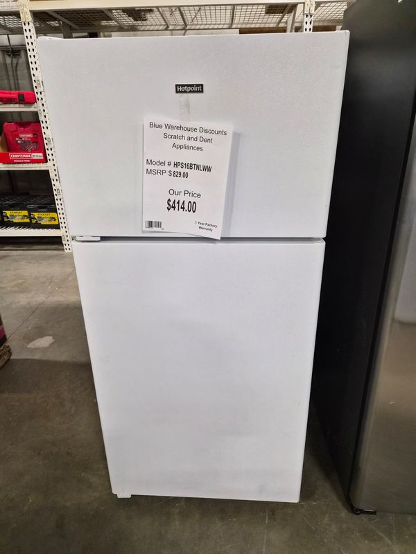 Scratch &amp; Dent Recessed Handle Top-Freezer Refrigerator  HPS16BTNLWW