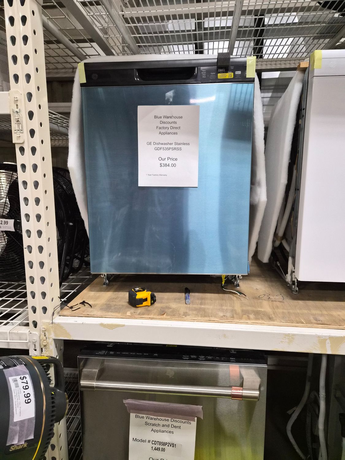 GE Factory Direct GDF535PRSS Stainless Dishwasher