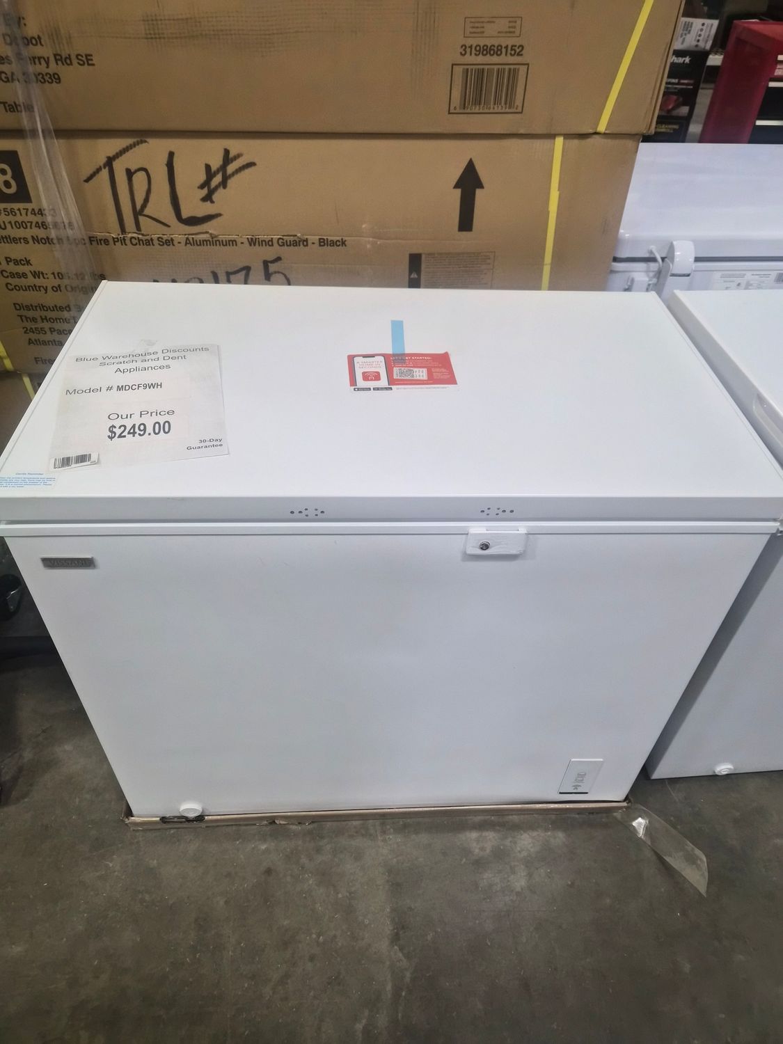 30 Day - Scratch &amp; Dent Chest Freezer MDCF9WH 8.8cuft