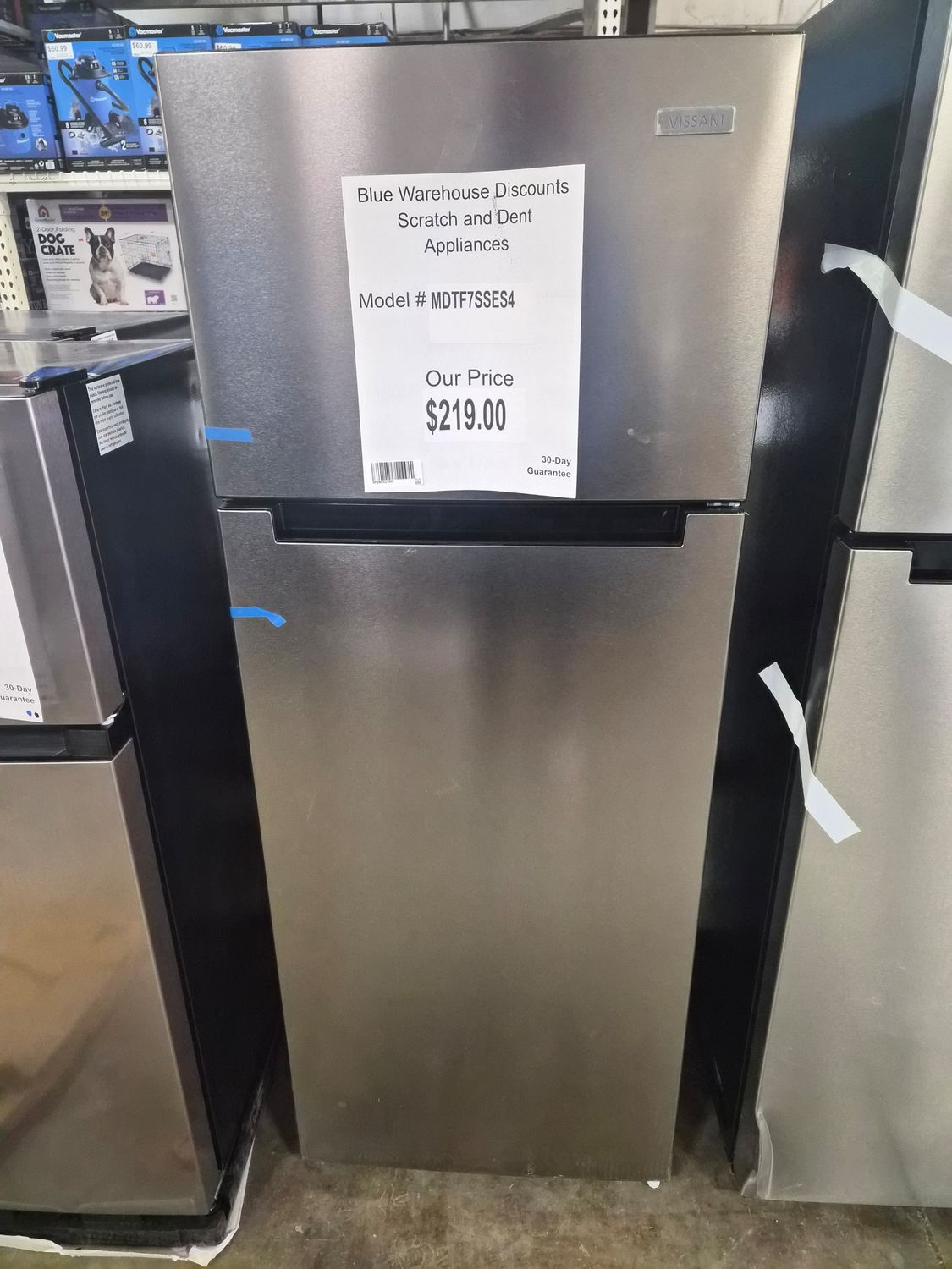 30 Day - Scratch &amp; Dent MDTF7SSES4 7.2CuFt Mini Fridge