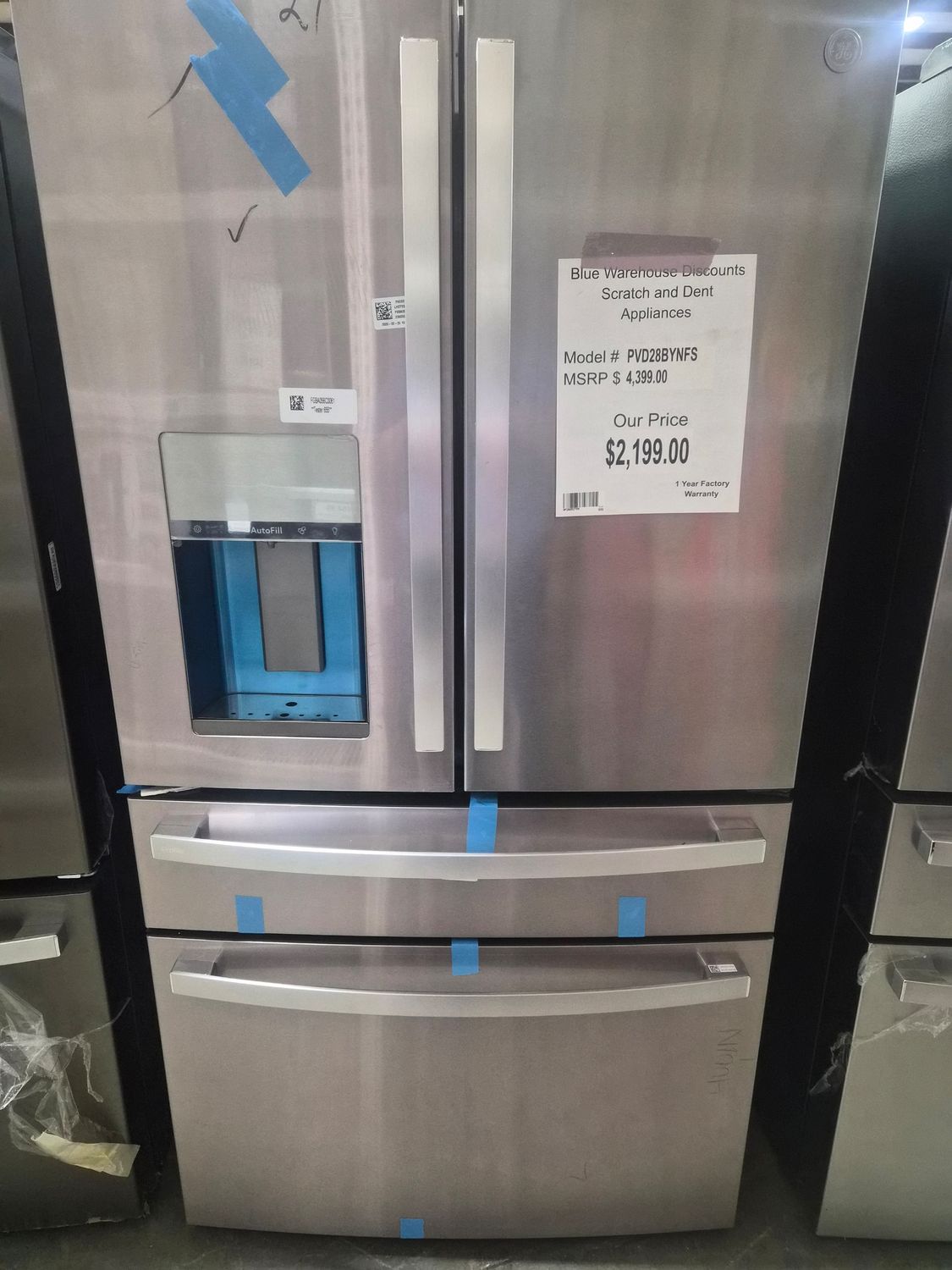 Scratch &amp; Dent GE Profile™ 4-Door French-Door Refrigerator PVD28BYNFS