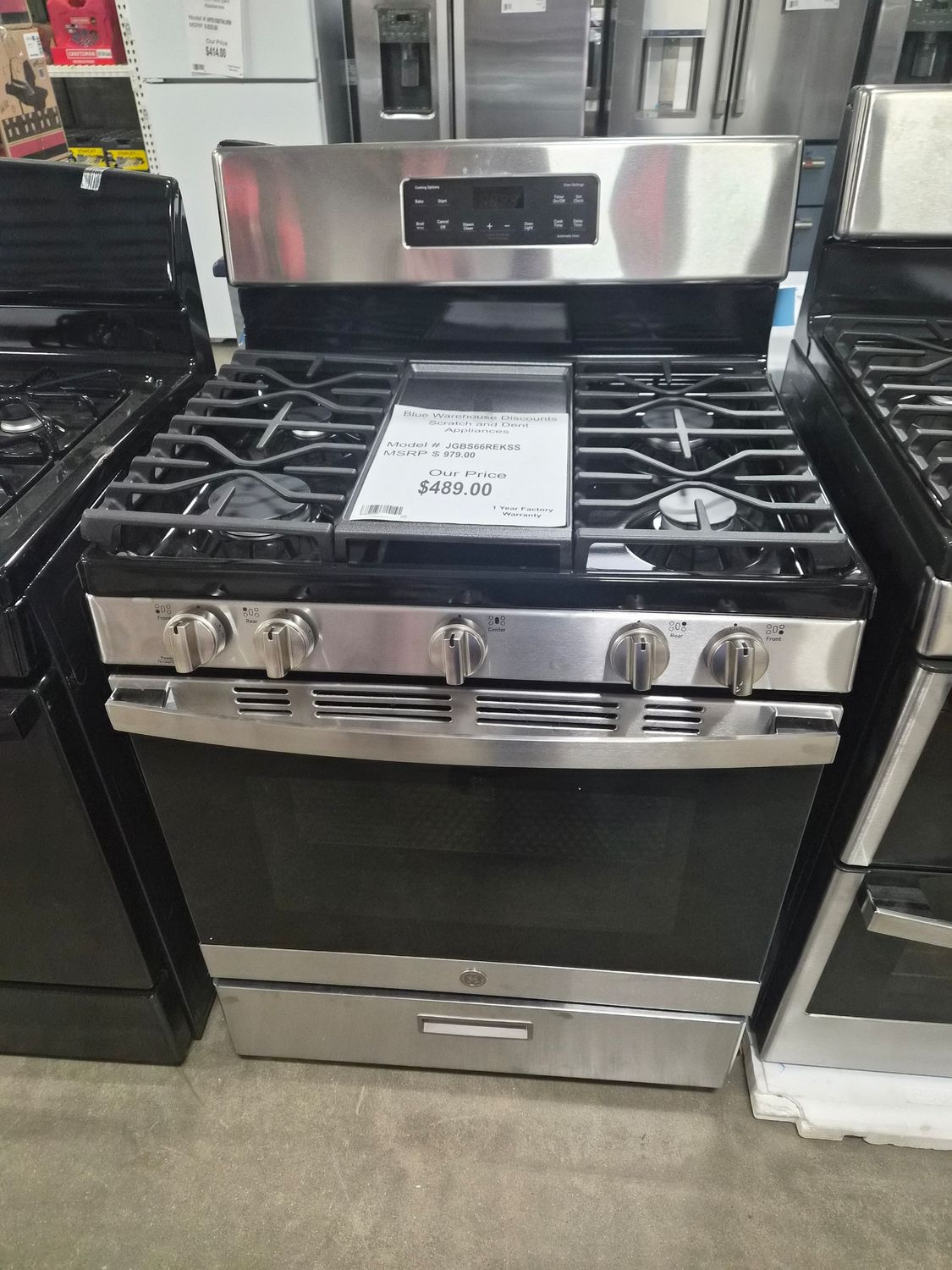 Scratch &amp; Dent GE Free-Standing Gas Range JGBS66REKSS