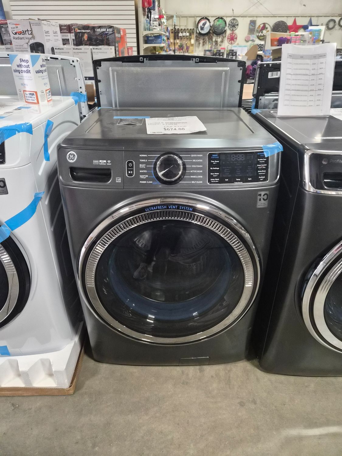 Scratch &amp; Dent GE Frontload Washing Machine GFW655SPVDS