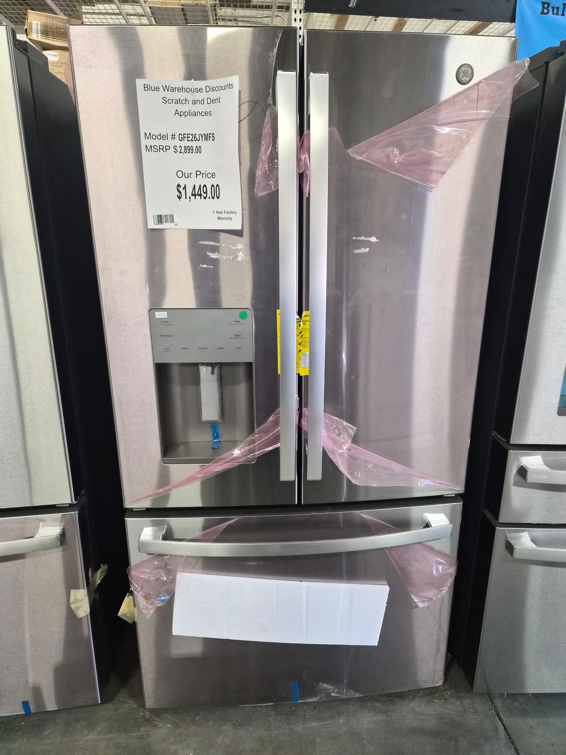 Scratch &amp; Dent GE GFE26JYMFS Refrigerator