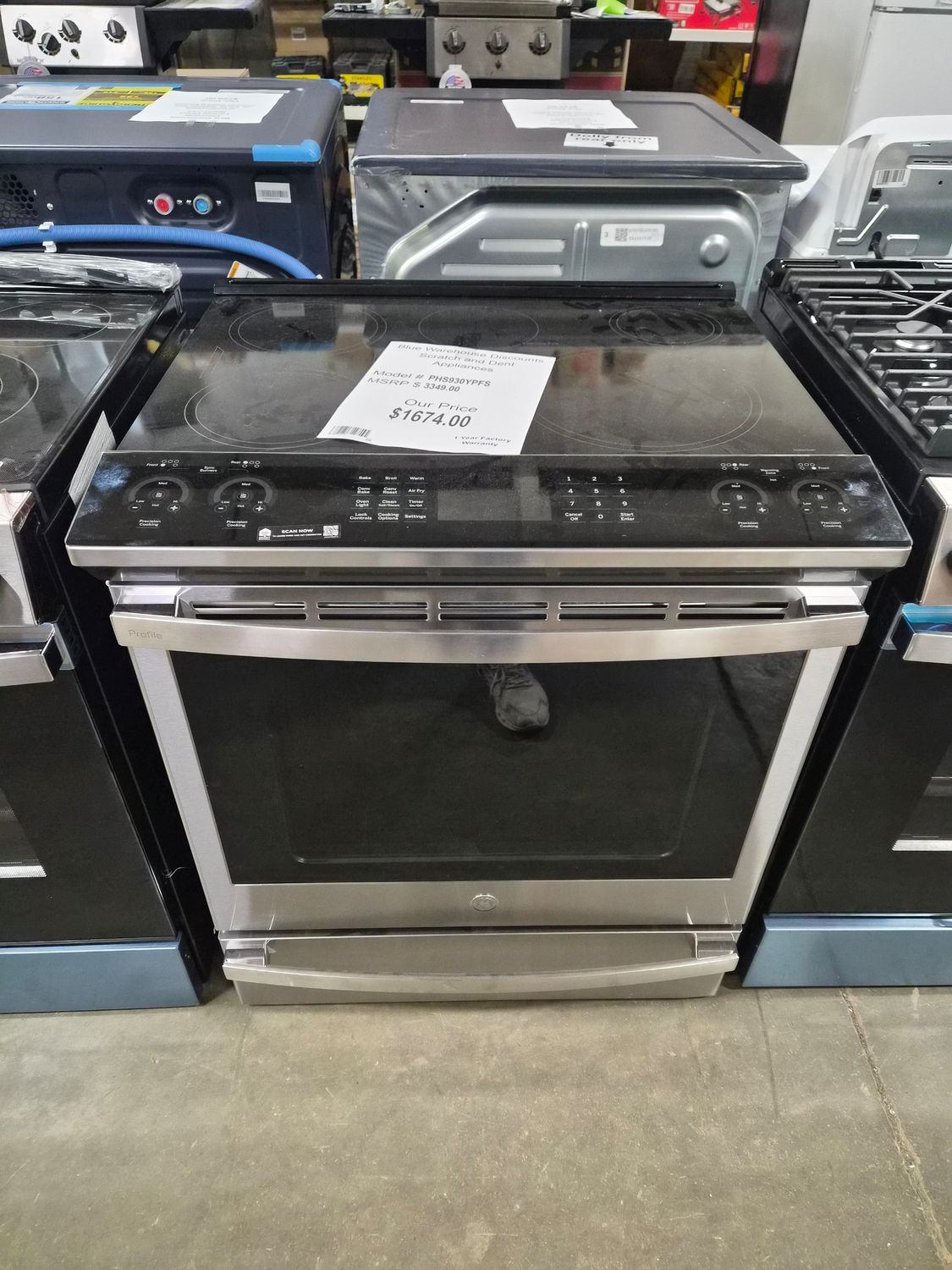 Scratch &amp; Dent GE Profile 30" Induction Range PHS930YPFS