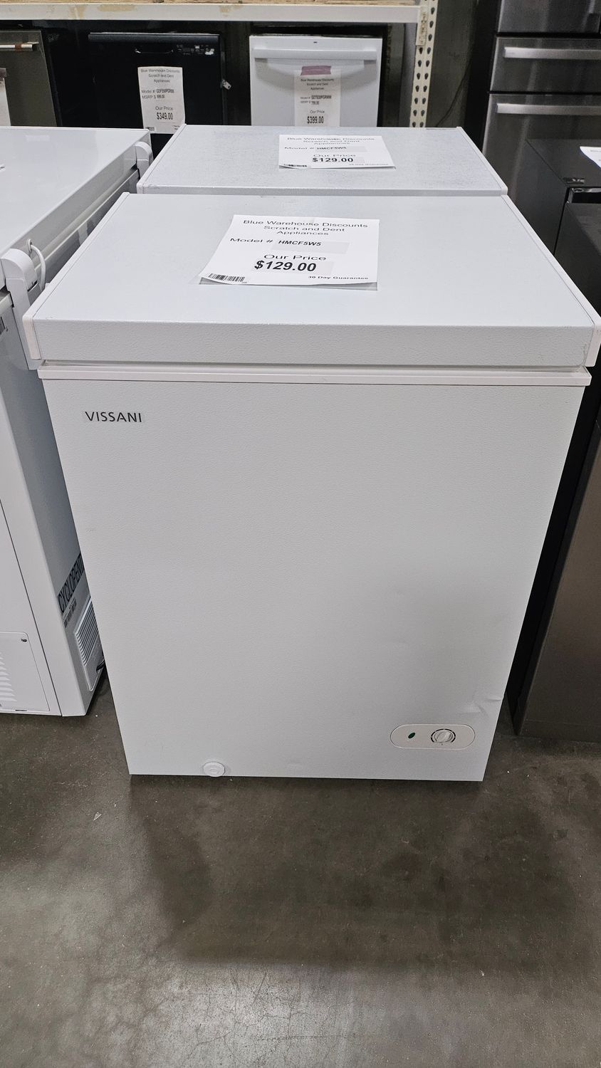 30 Day - Scratch &amp; Dent 5CuFt Vissani Chest Freezer