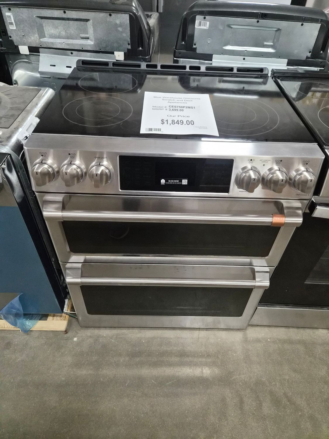 Scratch &amp; Dent Cafe GE Electric Range CES750P2MS1