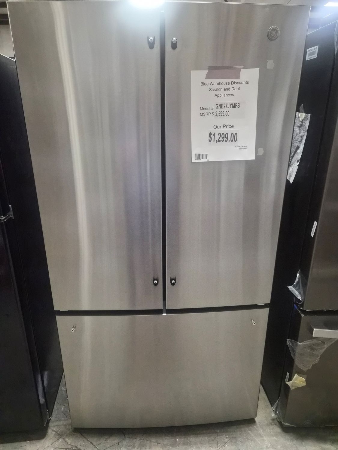 Scratch &amp; Dent GE 27 cu. ft. French Door GNE27JYMFS