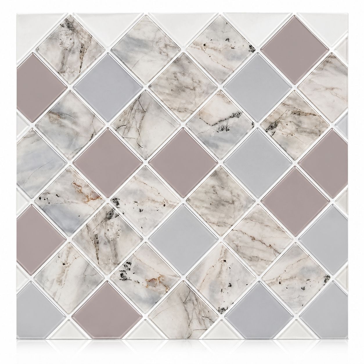 BENNET &amp; BELL EARTH STONES Peel and Stick Backsplash Tile Pack of 10