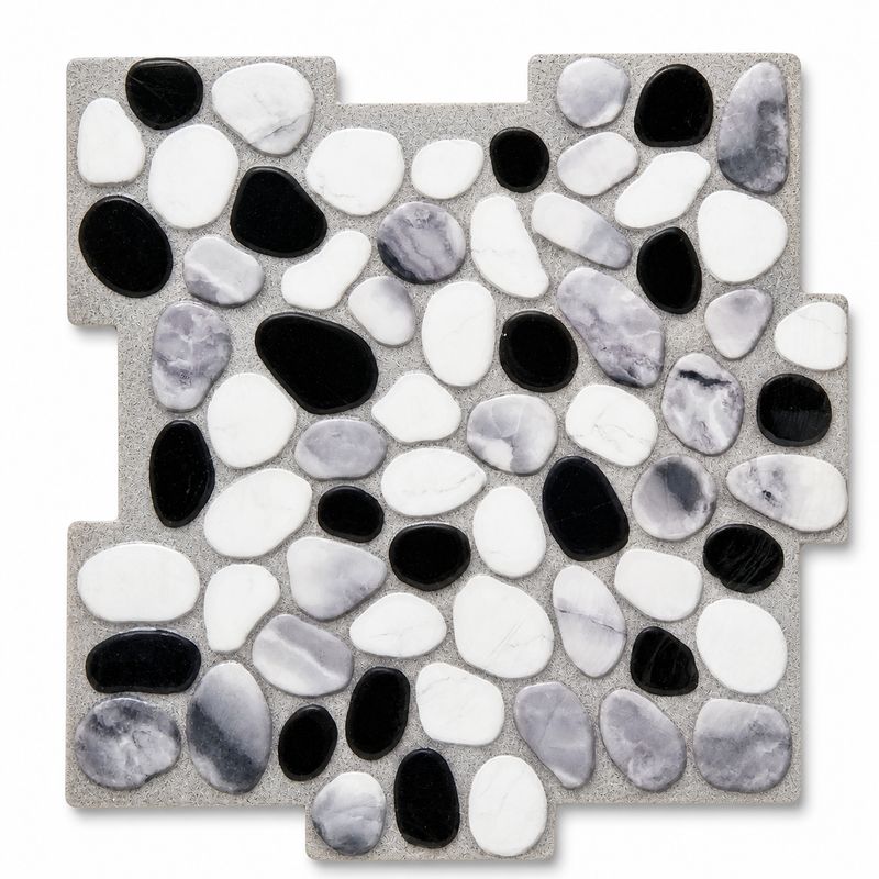 BENNET &amp; BELL CLASSIC PEBBLE Peel and Stick Backsplash Tile Pack of 10