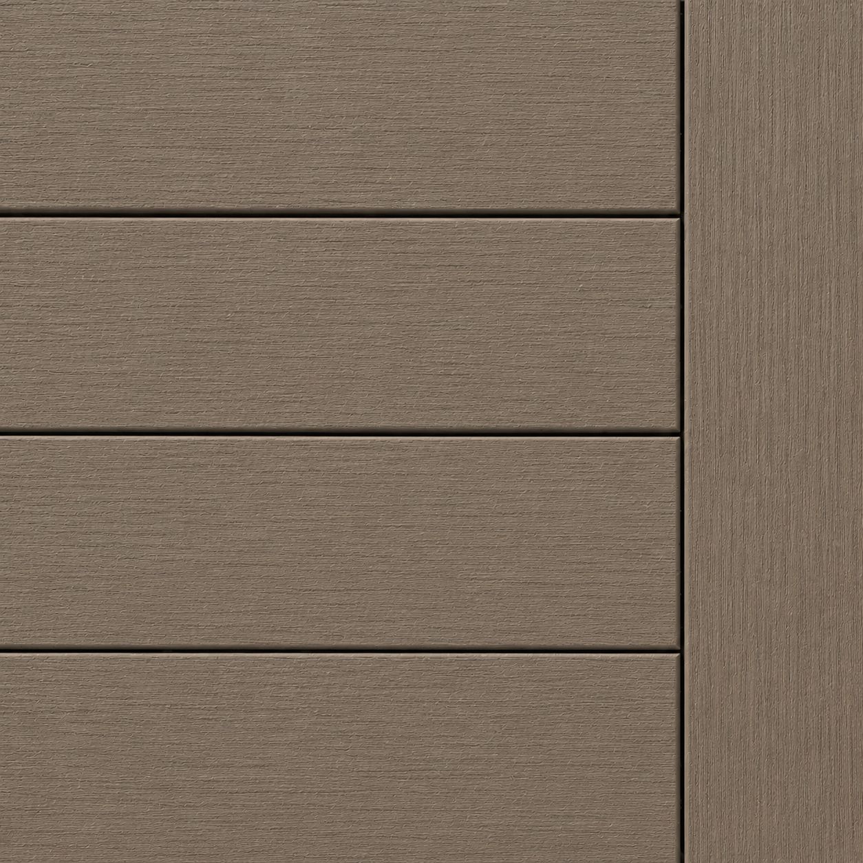 Light Brown 16ft Composite Decking Full Profile Grooved #154