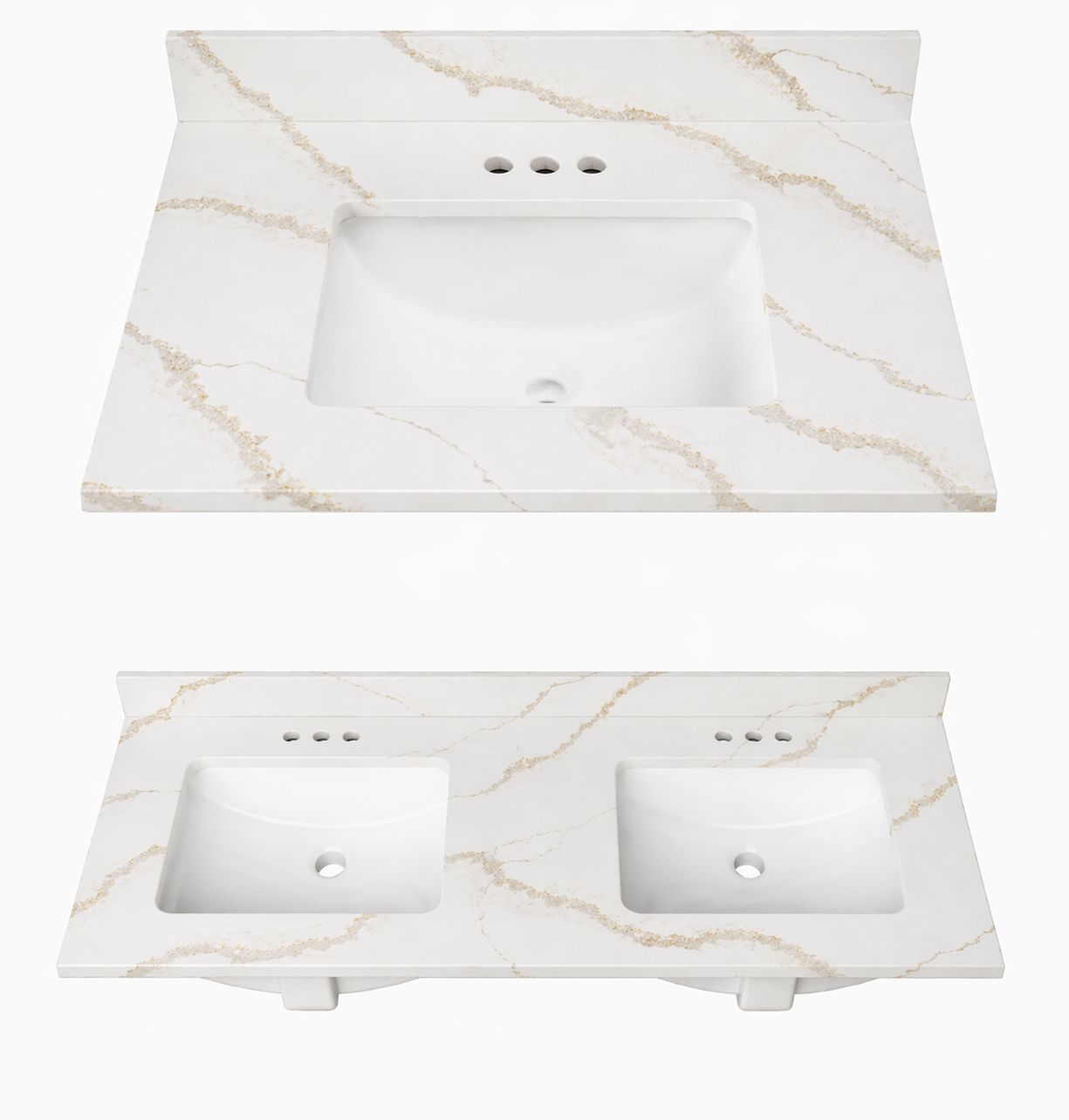 Quartz Vanity Top PHOENIX GOLD 22X37