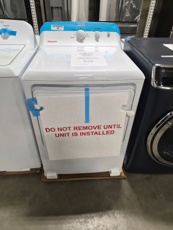 Hotpoint Electric Dryer HTX26EASWWW 6.2CuFt Factory Direct