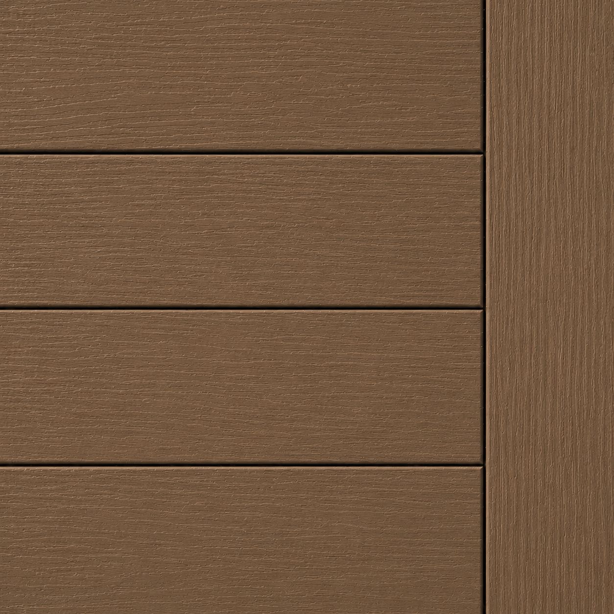 Moistureshield Vantage Uncapped Bridle Brown  Square Edge 20Ft Composite Decking