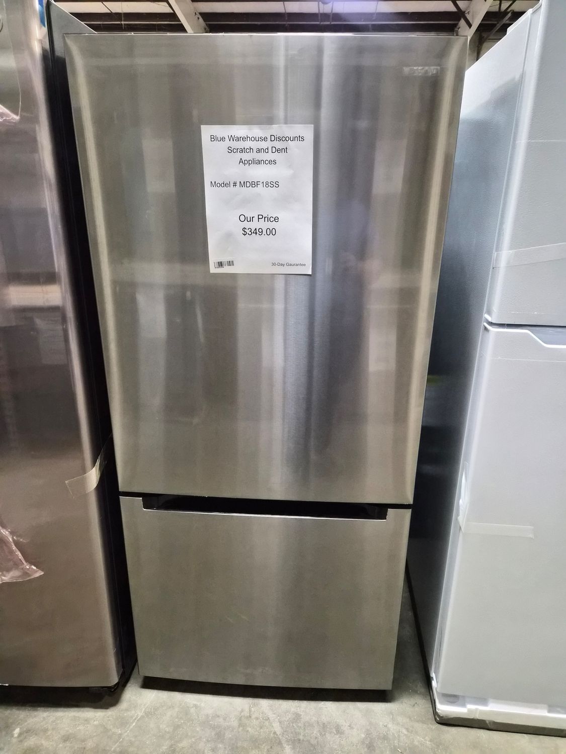 30-Day Scratch &amp; Dent Vissani 18.7cu.ft. Refrigerator  MDBF18SS