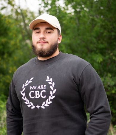 CBC GEAR WREATH BLACK CREWNECK