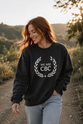 CBC GEAR WREATH BLACK CREWNECK
