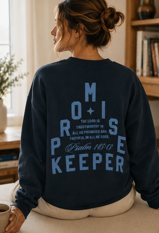 PROMISE KEEPER BLUE CREWNECK
