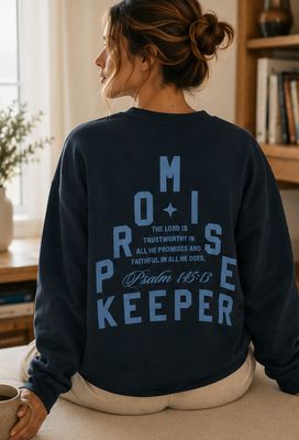 PROMISE KEEPER BLUE CREWNECK