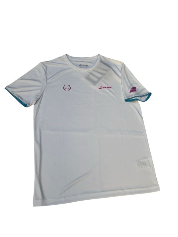 Camiseta Babolat Crew Neck Lebron Blanca Talla XXL