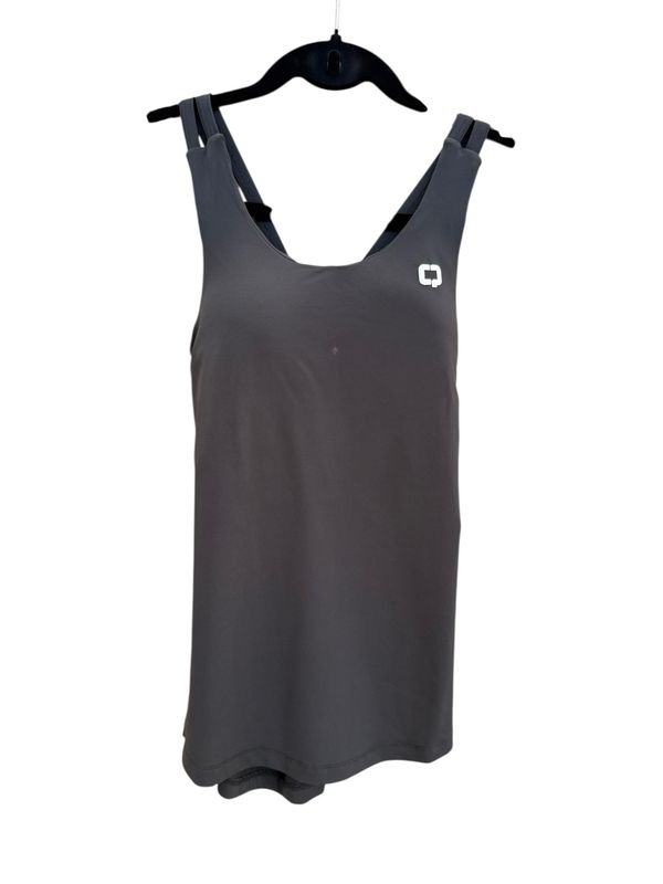 Quad Tank Top Double Stripes Grey Talla M