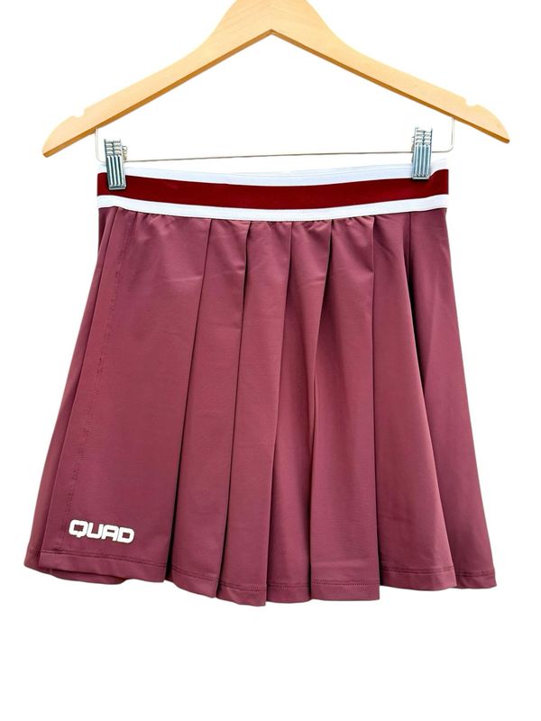 Quad Charm Skirt Burgundy